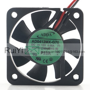 ADDA kipas pendingin AD0412MX-G70, bantalan hidrolik dua kawat 5V 24V 48V DC12V 0.08A AC EC 4010 4 4CM - Product Image 2