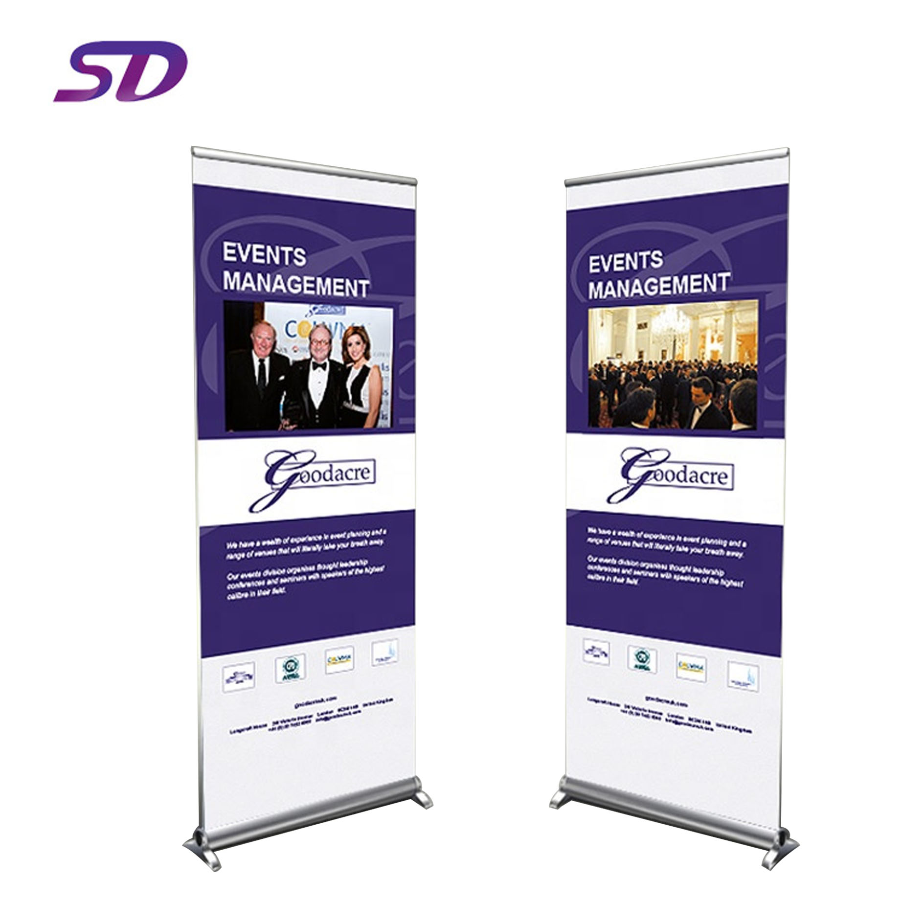 Наружная рекламная витрина из полиэстера, рулонная стойка для баннера, Индивидуальный размер, рулонная стойка для баннера