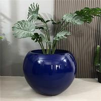 Pot Bunga Fiberglass Bulat Bergaya Minimalis Modern, Berbagai Warna, Produk Terlaris, Penjualan Langsung Pabrik