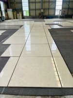 Carreaux de marbre beige Ultraman neufs, directement de l'usine Perfectstone, avec finition polie haute brillance pour les murs et sols de villas et d'hôtels de luxe