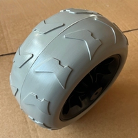 Roue en PU avec jante en plastique, roues de plage, roues ballon, roues en PU de 9/12/16 pouces pour chariot de plage