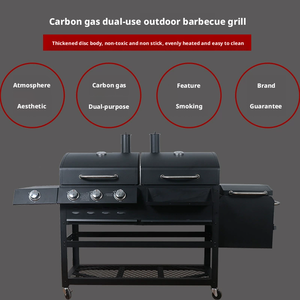<span class=keywords><strong>Barbecue</strong></span> multifonctionnel haut de gamme intégré, <span class=keywords><strong>barbecue</strong></span> multifonctionnel d'extérieur, <span class=keywords><strong>barbecue</strong></span> au gaz, fumoir à charbon de bois, combinaison de plaque chauffante - Product Image 3
