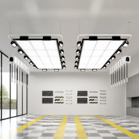 Panneau lumineux LED rectangulaire 3x3 IP54 étanche 6500K lumière du jour avec CRI 90 pour plafond de bureau