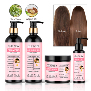 Huile d'arbre à thé bio naturel personnalisé huile d'argan beurre de karité shampooing de marque privée ensemble de soins capillaires bouclés anti-chute pour <span class=keywords><strong>cheveux</strong></span> <span class=keywords><strong>afro</strong></span> - Product Image 3