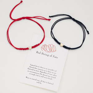 7 Knot chuỗi Màu Đỏ macrame Vòng đeo tay quyến rũ cho các cặp vợ chồng thời trang Thổ Nhĩ Kỳ mắt ác qua vương miện bướm dài khoảng cách Vòng đeo tay - Product Image 5