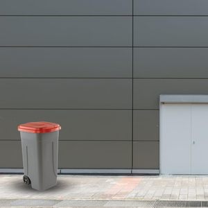 Waste Separation <b>Bins</b> 80 Litre With Wheels Coloured Lids Clip Closure Set Of 4 - Product Image 6