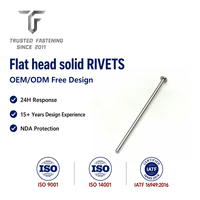 Rivets plats en acier inoxydable TianFang pour fixations de pont marin, finition passivée, production stable par lots, devis rapide