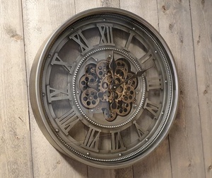 <span class=keywords><strong>Orologio</strong></span> <span class=keywords><strong>da</strong></span> <span class=keywords><strong>Parete</strong></span> Industriale Steampunk con Ingranaggi Rotanti, 31,5 Pollici, 80 cm, Brevettato - Product Image 6