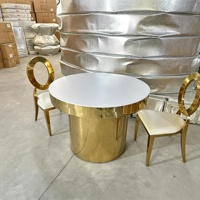 Table à gâteaux en acier inoxydable, mobilier d'hôtel simple, décoration de mariage, panneau en verre, panneau en acrylique