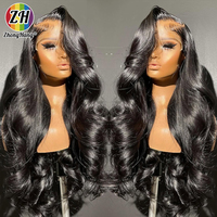 Supplier Wig Rambut Asli Vietnam Hd Lace Closure Grosir 30 Inch 13x6 Hd Lace Frontal Wig Body Wave Wig Alami dengan Frontal