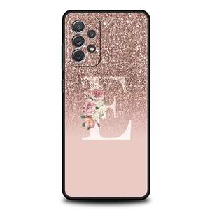Lettre Rose Brillant <span class=keywords><strong>M</strong></span> R Téléphone étui pour samsung A51 A71 A21S A12 A11 A15 A25 A31 A41 A23 A33 A53 A73 A03S A05S A13 5G A35 A55 Couverture - Product Image 3