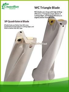 금속 드릴링용 WC/SP 고속 다기능 U 드릴 평평한 바닥 드릴 내부 냉각 드릴 및 강력 드릴 기능 포함 - Product Image 3