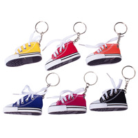 Mini Canvas Shoe Fashion Bicycle Footrest Small Board Shoes Hanging Ornament Simulated Shoe Keychain