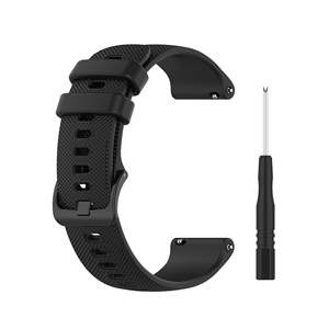 <span class=keywords><strong>Correa</strong></span> de Silicona de Reemplazo Antideslizante de 18mm 20mm 22mm con Rejilla Pequeña para Relojes <span class=keywords><strong>Garmin</strong></span> <span class=keywords><strong>Forerunner</strong></span> <span class=keywords><strong>745</strong></span> 570 y Vivoactive 3 4 5 6 - Product Image 5