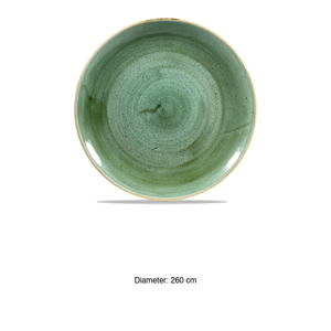 Assiette à dîner verte Samphire 26 cm Churchill Stonecast -12-Ssgsev101 - Product Image 3