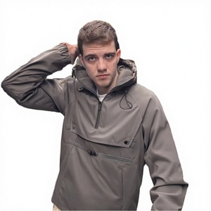 Veste coupe-vent matelassée zippée imperméable de haute qualité, style chic urbain, respirante, en toile tissée, avec logo frontal, pour l'automne - Product Image 3