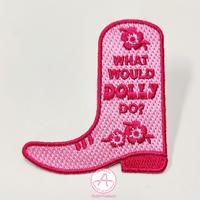 Aosheng Conception Personnalisée de Cowgirl Casquette de Camionneur Rose Patches Broderie Badge Fer Sur/Auto-Adhésif/Coudre Chapeau Patches