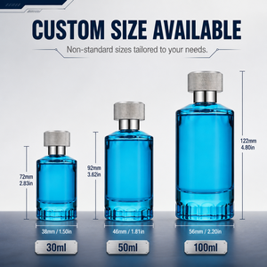 Profumo Cilindrico Blu di Lusso per Uomo, Fragranza Acquatica Fresca a Lunga Durata, Colonia Maschile, Eau <span class=keywords><strong>De</strong></span> Toilette, Regalo all'Ingrosso - Product Image 4