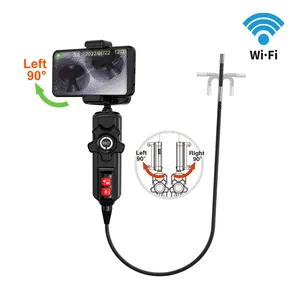 360 degree steering snake scope endoscope camera two way rotation borescope camera automotive diagnosis and repair tool