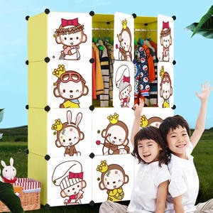 Armoire <span class=keywords><strong>de</strong></span> <span class=keywords><strong>rangement</strong></span> modulaire innovante et polyvalente, type tallboy, adaptée à tous les types <span class=keywords><strong>de</strong></span> vêtements (FH-AL0054-16D) - Product Image 4