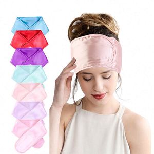 Wrap Scarf Satin Headband Black Women's Adjustable Silk Hair Wraps for Sleeping Nonslip Strips Promotion Gift - Product Image 3