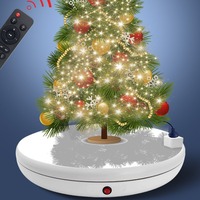 Nuevo Modelo de Plataforma Giratoria Eléctrica con Control Remoto y Enchufe, Base Giratoria para Exhibición de Árboles de Navidad, Base Giratoria de 360° para Fotografía