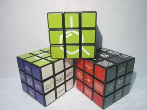 مخصص 7 ، مكعب سحري قابل للطي لانهائي ، مكعب صغير 4x4x4 ، كتلة ألغاز تعليمية ، مادة PS ، هدية ترويجية معتمدة من CE - Product Image 2