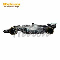 Estatua de Metal de Coche de Carreras F1 a Escala Real, Decoración Moderna para Pared del Hogar, Diseño Artístico, Escultura para Exhibición en Interiores