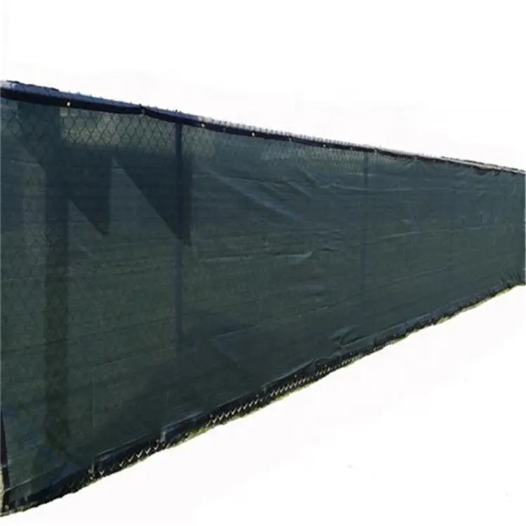 หน้าจอรั้วความเป็นส่วนตัวสีดำ Hdpe/Windbreaker Net/ตาข่ายป้องกันลมสำหรับสนามเทนนิส