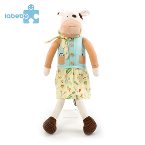 cuddly bull design rabbit nuevo estilo familia animal plush doll fabric doll cartoon baby soft stuffed toy - Product Image 1