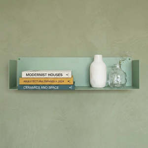 Étagère murale en métal Magnus 60 cm, acier thermolaqué mat, style moderne, pour salon, chambre, rangement de livres et plantes - Product Image 1