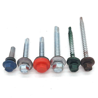 Vis autoforeuses hexagonales à bride pour toiture métallique et bois, 2-12 mm, vente en gros