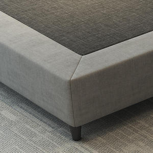 Juego de Cama Doble Moderno y Duradero con Tapicería de Madera, Cabecera Acolchada, Mesitas de Noche, para Apartamentos, Hoteles y Habitaciones - Product Image 5