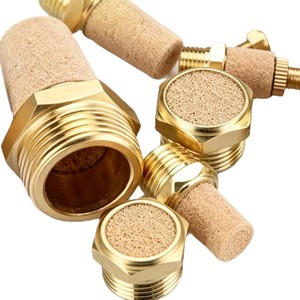 Silenciador Neumático Yixing de 1/8 Pulgadas con Rosca Externa, Válvula de Aire de Cobre y Acero Inoxidable para Herramientas de Compresor - Product Image 1