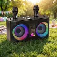 Speaker Bluetooth dengan Mikrofon Speaker Nirkabel Portabel Speaker Karaoke untuk Rumah/Pesta/Di Luar Ruangan WJ-A920