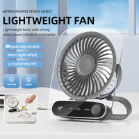 Ventilateur portable AntarcChill, refroidissement par air, 3000 mAh, rechargeable, mural, de bureau, mini, ultra fin