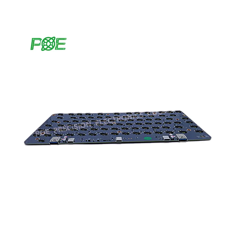 Hot keyboard pcb with black soldermask pcb&pcba electronic control circuit board