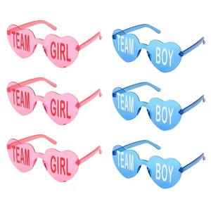Equipo niño equipo niña gafas bebé género <span class=keywords><strong>revelar</strong></span> fiesta decoración suministros azul y rosa gafas de sol foto Props invitados regalo favores - Product Image 3