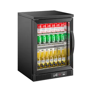 MUXUE Single Door Hotel Back Bar Counter Beverage Display Refrigerator Beer Fridge Wine Cooler