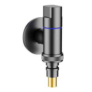 <span class=keywords><strong>Robinet</strong></span> de machine à laver moderne en laiton chromé, robinets <span class=keywords><strong>d</strong></span>'angle inverseurs, raccords double entrée double sortie, accessoires à double poignée - Product Image 1