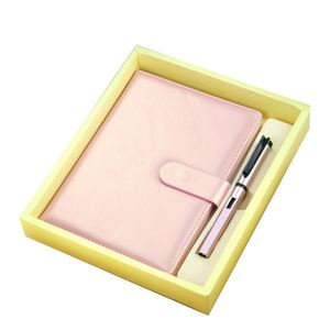 Planificadores de cubierta de cuero Pu, traje de presupuesto personalizado con Cuaderno de regalo de bolígrafo A5 A6 A7 Notebook/ - Product Image 6