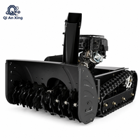 Machine à déneiger professionnelle pour l'hiver, moteur Longxin 420cc, largeur de déneigement de 1000m, machine à déneiger automotrice sur chenilles