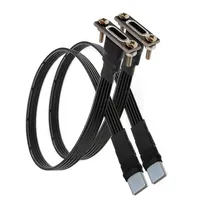 Câble d'extension USB 2.0 Type C vers Type C pour transfert de données, adaptateur 90°, câble plat USB-C FPC FPV 2A 5CM-100CM