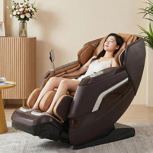<b>Smart</b> Massage Chair Full Body 3D Robotic Arm SL Guide Rail Electric Home Use Orange Brown Color - Product Image 2