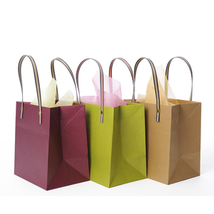 Tùy chỉnh in logo Quần áo túi giấy có thể tái chế Kraft Quà Tặng mua sắm túi cho thực phẩm tông giày bao bì - Product Image 2