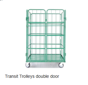 Mracking Heavy Duty Warehouse Stacking Storage Supermarket Logistics <strong>Trolley</strong> <strong>Roll</strong> Containers 4 Sides <strong>Roll</strong> Cage with Wheel - Product Image 5