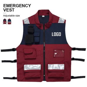 Nouveauté, veste de travail réfléchissante haute visibilité pour hommes, multipoches, vêtements de chantier, vêtements de sécurité - Product Image 3