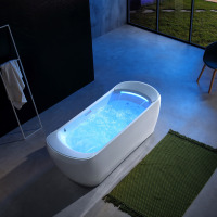 Baignoire Spa Moderne en Acrylique avec Hydromassage Écologique et Bulles d'Air pour Hôtels et Villas