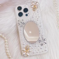 Pour iPhone 17 Pro Max coque de téléphone de luxe cristal diamant brillant miroir housse de protection Compatible pour iPhone 16 15 14 13 12 11