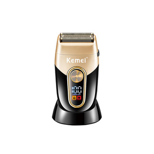 เครื่องโกนหนวดไฟฟ้า Kemei Km-3209 ใบมีดคู่ ชาร์จไฟได้ ชาร์จผ่าน USB สำหรับผู้ชาย สีดำ - Product Image 5